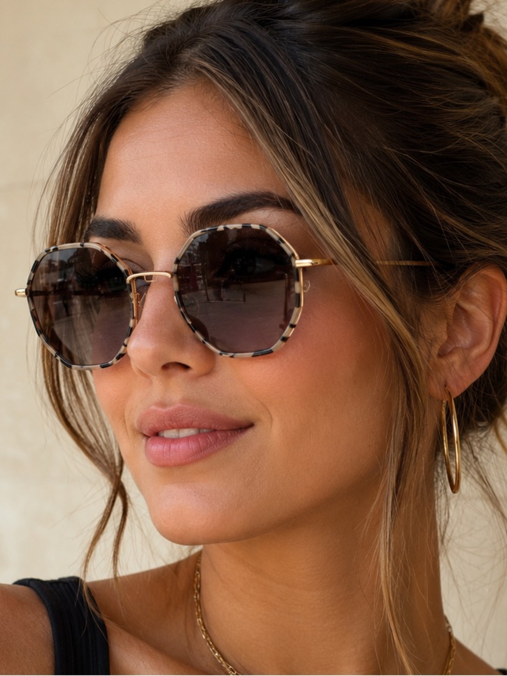 Brand New In Box Carolina Lemke Berlin Designer Sunglasses Grey Demi Gold Style - Picture 4 of 12